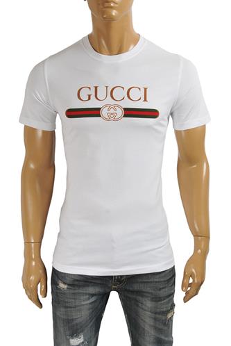 GUCCI Men T-shirt with logo print 318
